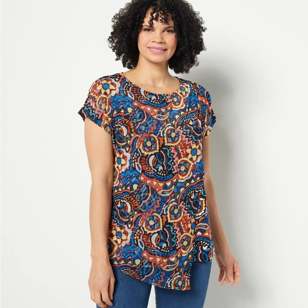 Attitudes by Renee Sz L Global Illusions Combo w/Sheer Front Overlay